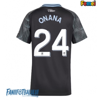 Aston Villa Amadou Onana #24 Tricou Fotbal Replică 2025-26 Femei Deplasare